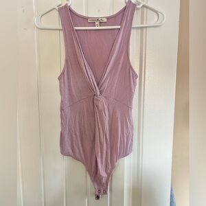 Express lilac purple bodysuit tank small